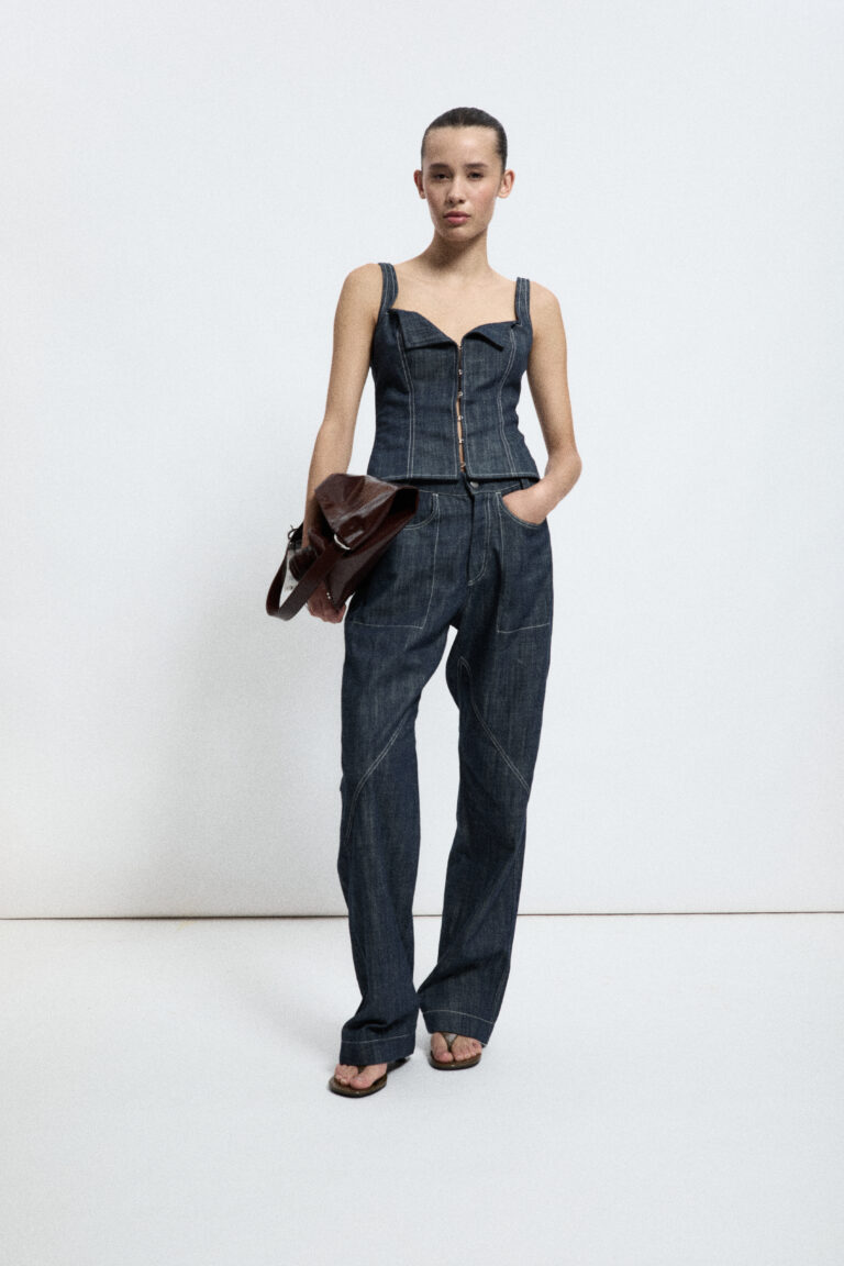 Double-belt pants